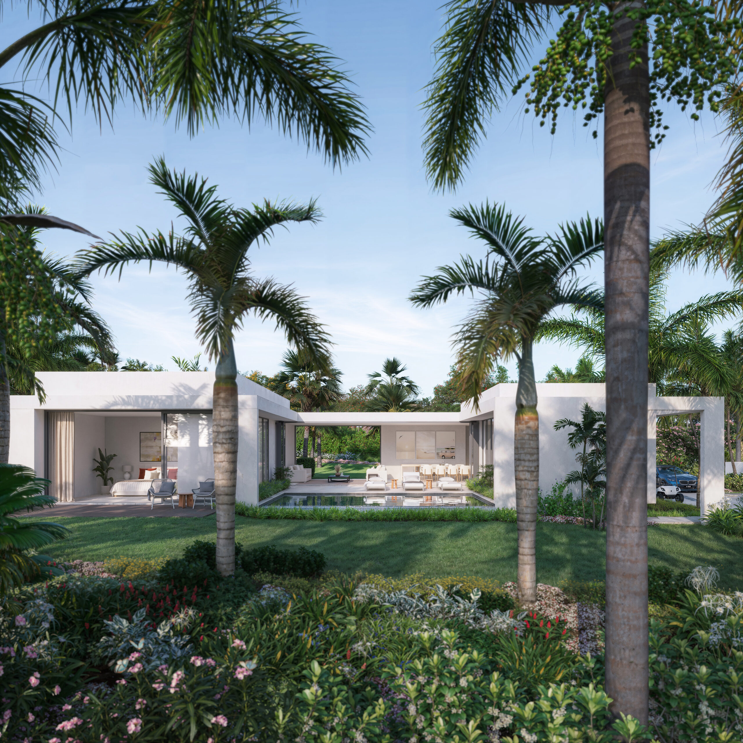 villa oasis apes hill golf community st james barbados bridgetown golf luxury ultra high net worth onyx real estate biophillic design nature waterfall investment