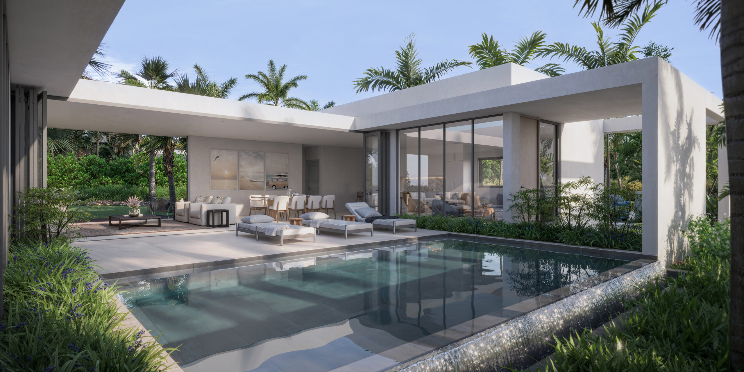 villa oasis apes hill golf community st james barbados bridgetown golf luxury ultra high net worth onyx real estate biophillic design nature waterfall investment