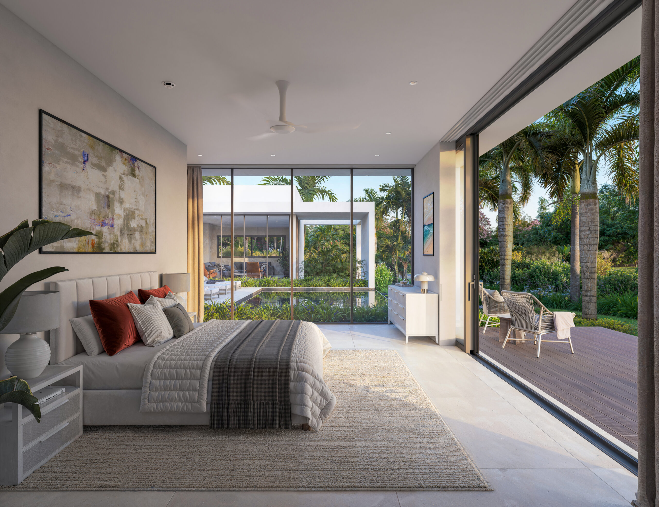 villa oasis apes hill golf community st james barbados bridgetown golf luxury ultra high net worth onyx real estate biophillic design nature waterfall investment