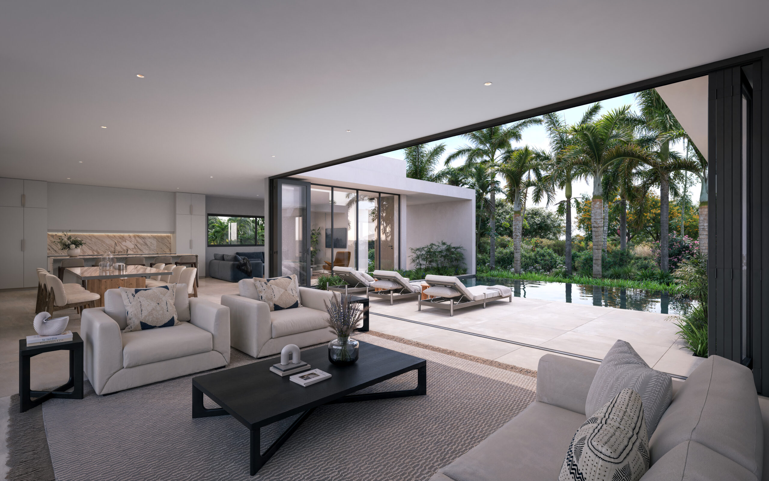 villa oasis apes hill golf community st james barbados bridgetown golf luxury ultra high net worth onyx real estate biophillic design nature waterfall investment