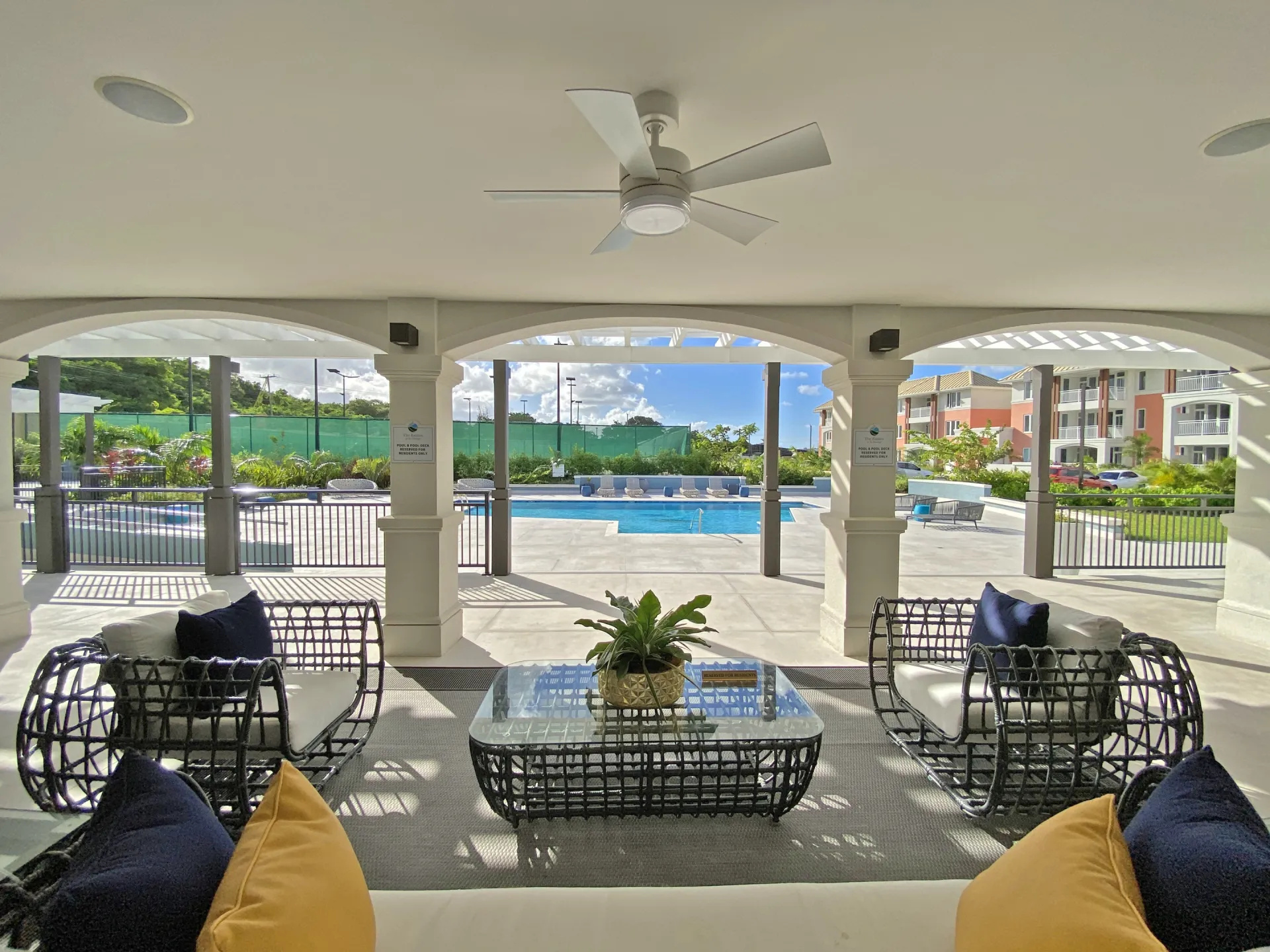 the estates at st george barbados countryside breeze highway gated development mature communal pool gym tennis paddle onyx real estate rental market development real estate