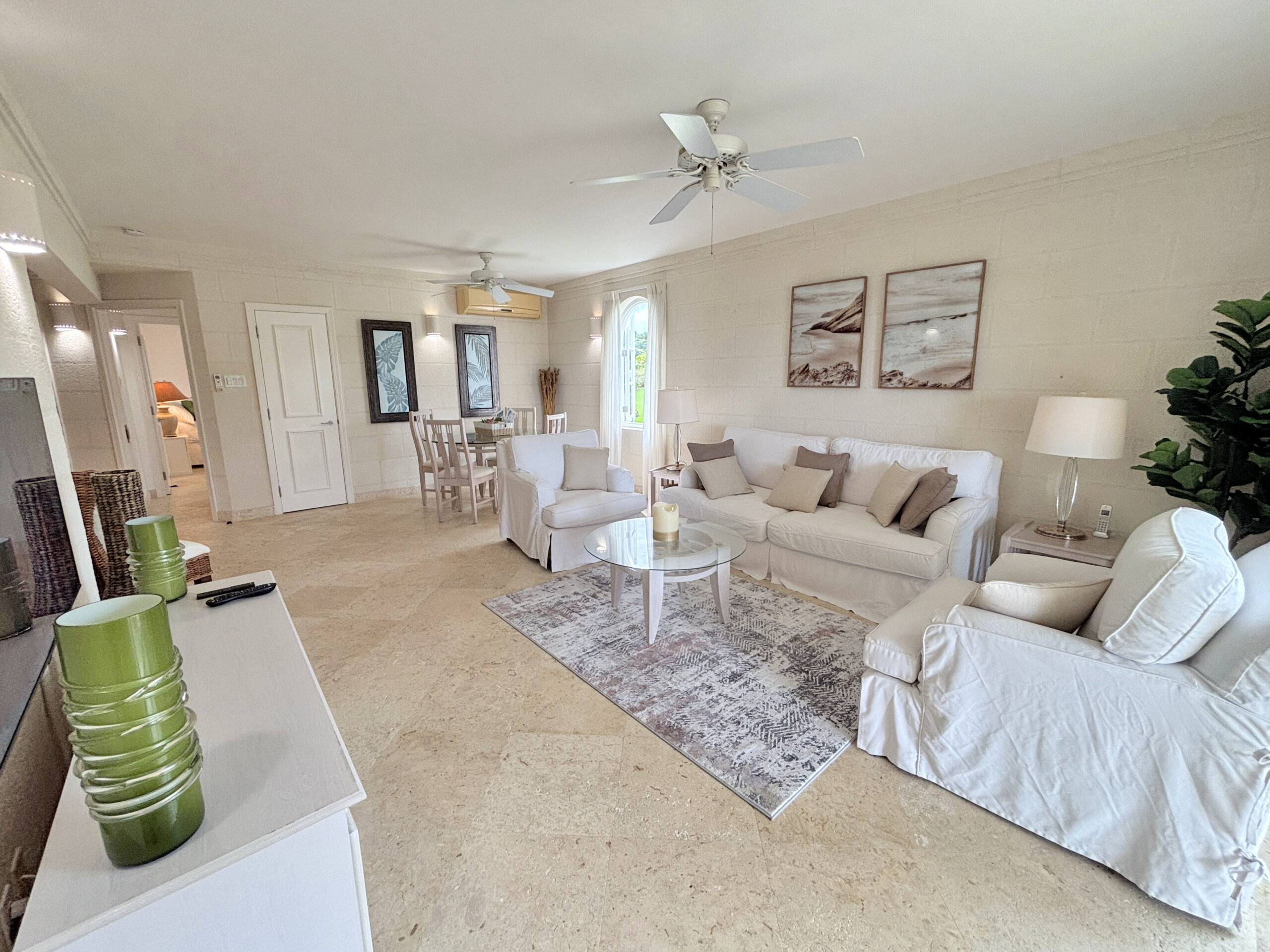 Open-plan living room at Sago, Royal Westmoreland, St James