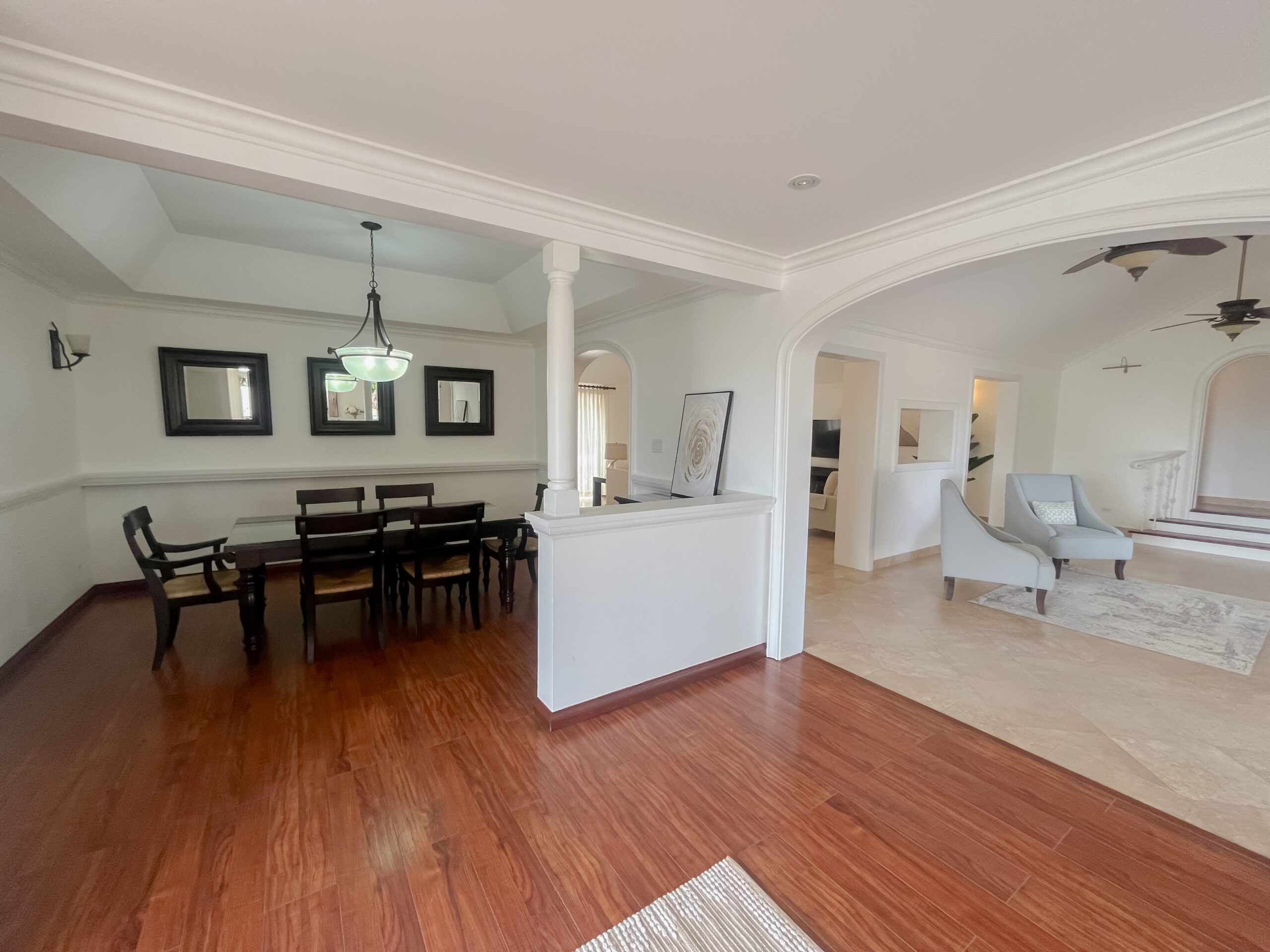 Formal dining area at Looking Glass, Durants, Christ Church