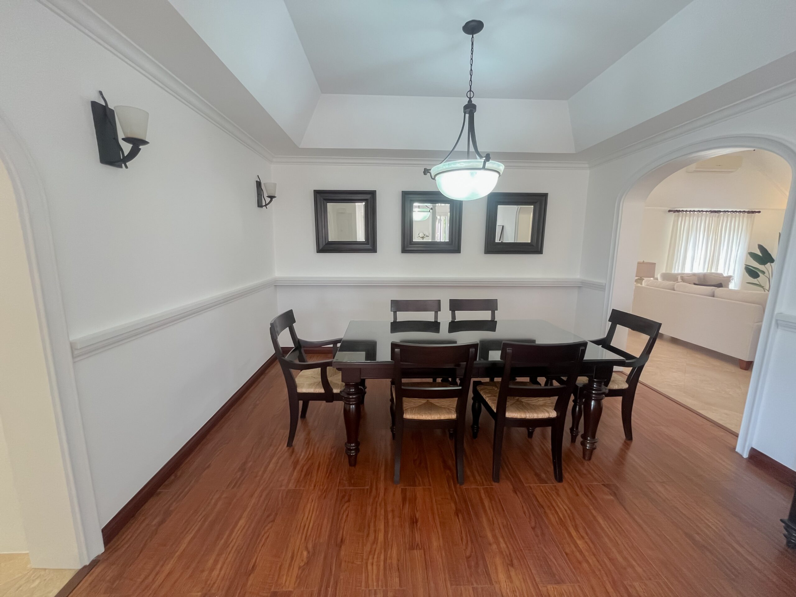 Formal dining area at Looking Glass, Durants, Christ Church
