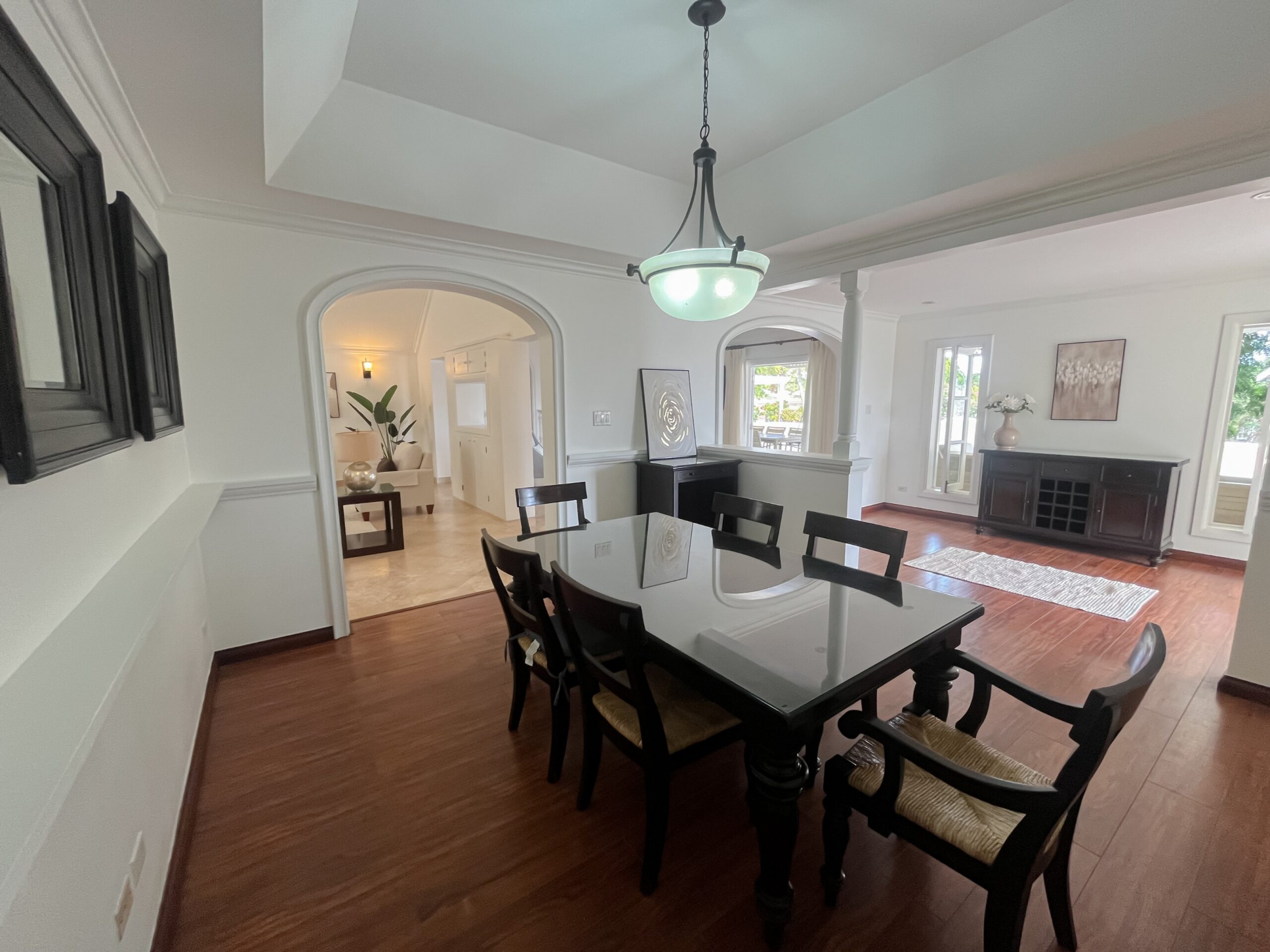 Formal dining area at Looking Glass, Durants, Christ Church