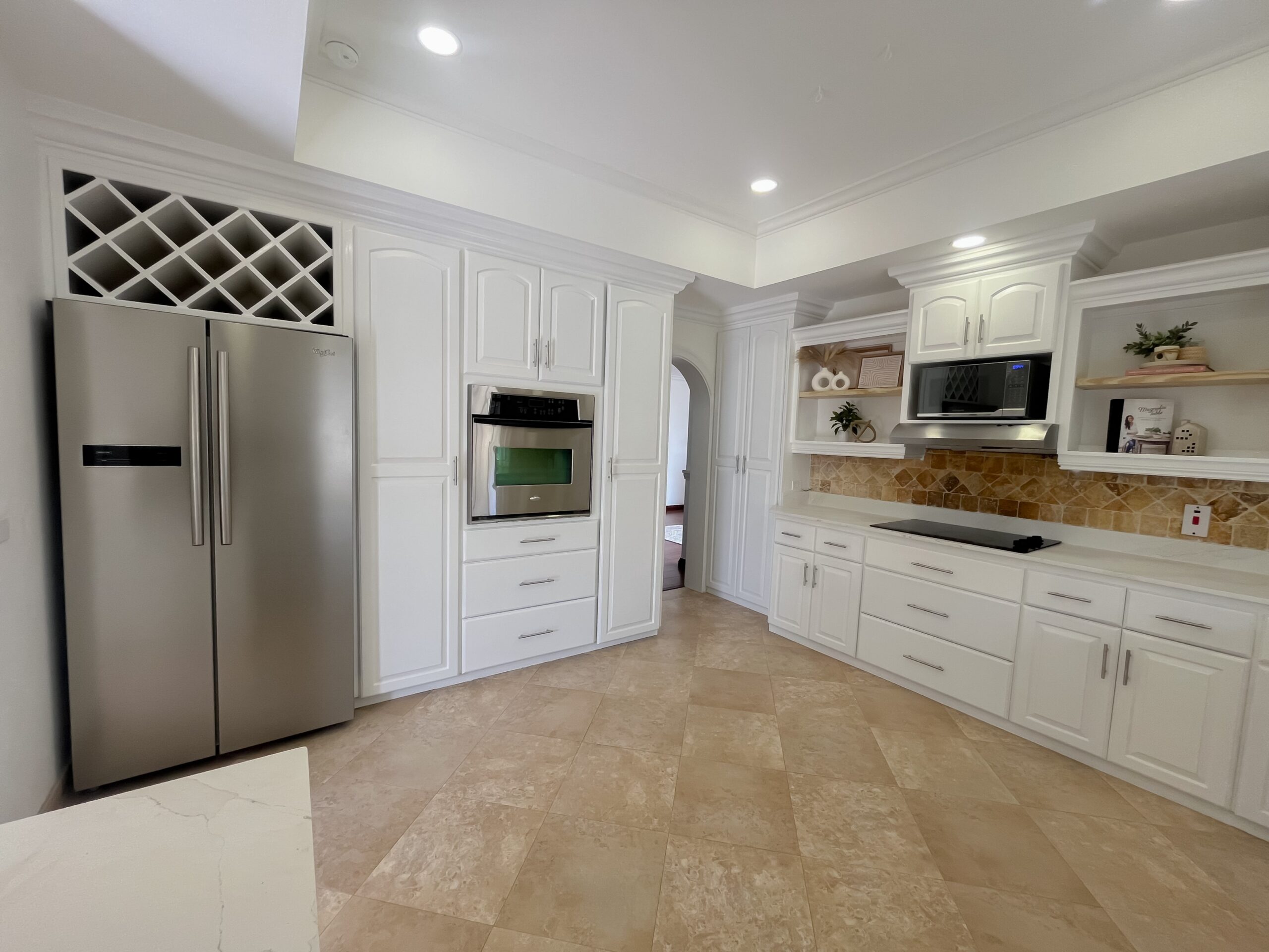 Upgraded kitchen with quartz countertops and stainless steel appliances at Looking Glass, Durants, Christ Church
