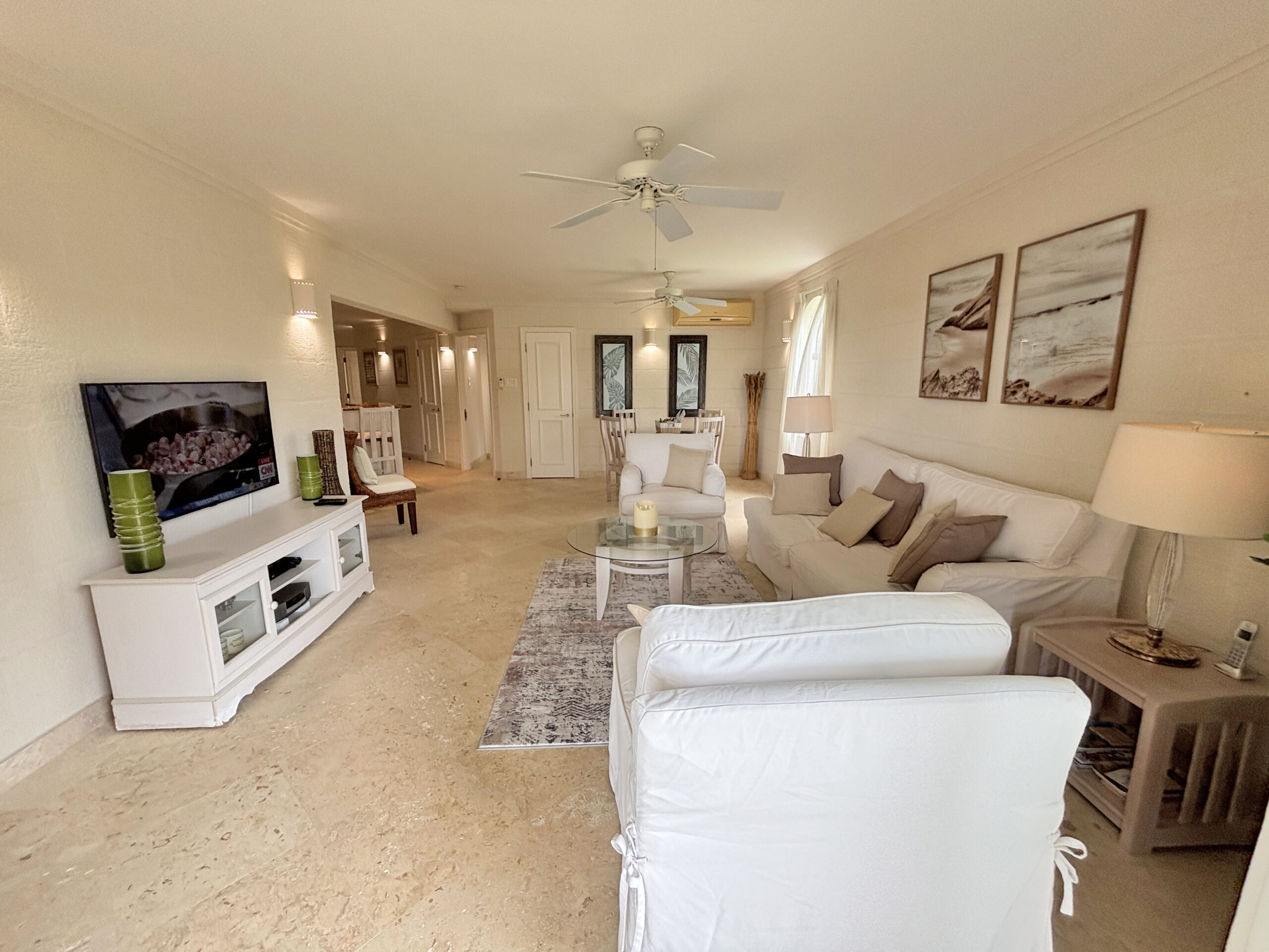 Open-plan living room at Sago, Royal Westmoreland, St James