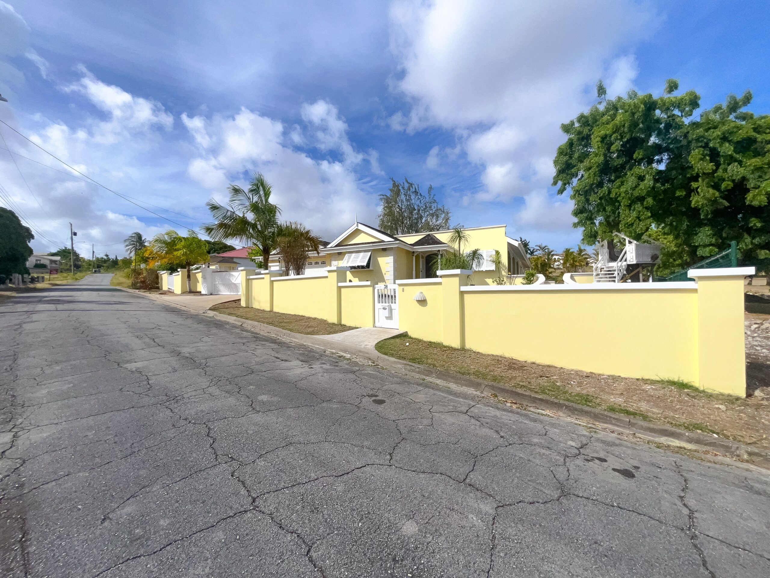 Exterior of Looking Glass, a furnished executive home for rent in Durants, Christ Church, Barbados