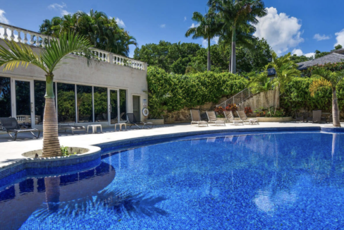 Greentails Villa 1 exterior with swimming pool, a holiday rental villa in Sion Hill, St James, Barbados