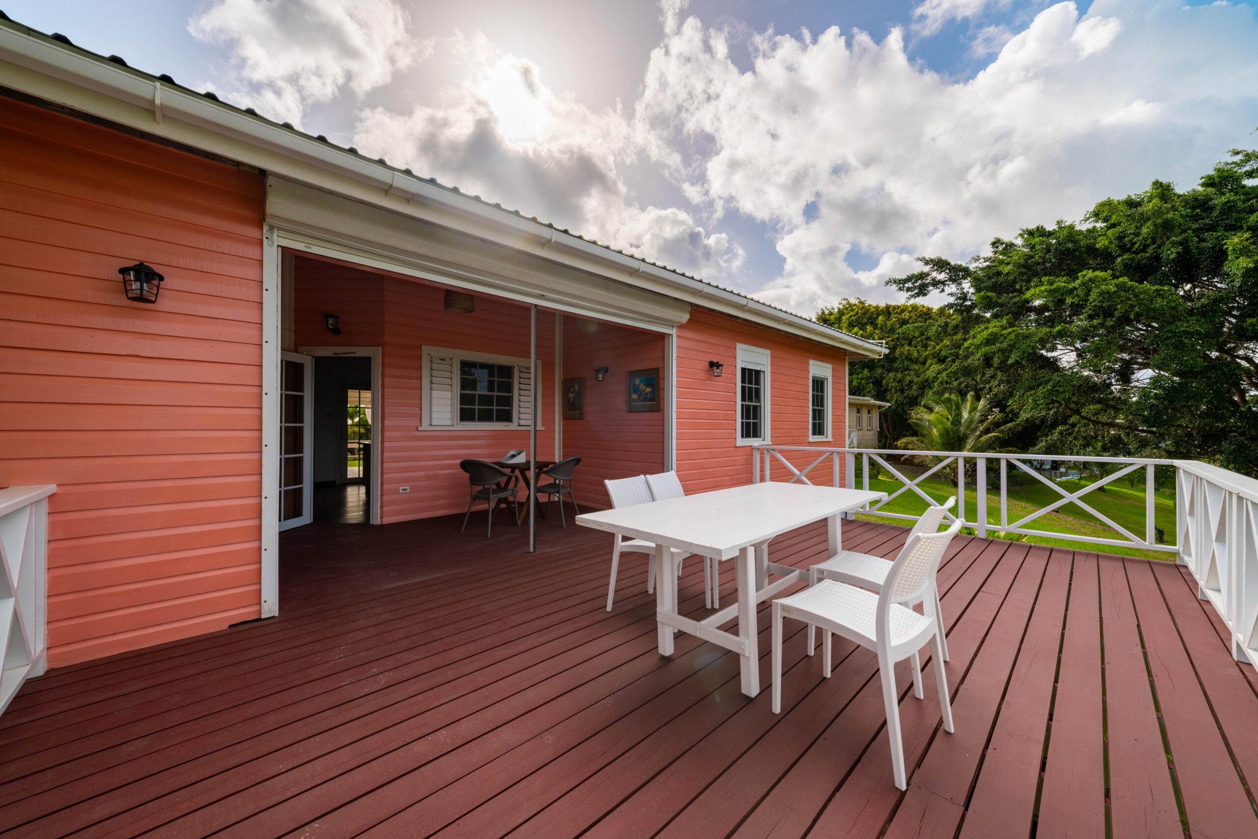 Exterior of the two-bedroom guest cottage at 39 Blowers, St James