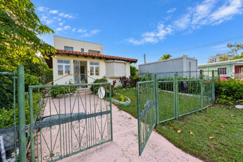 Front exterior of the Derricks home for sale in St James, Barbados