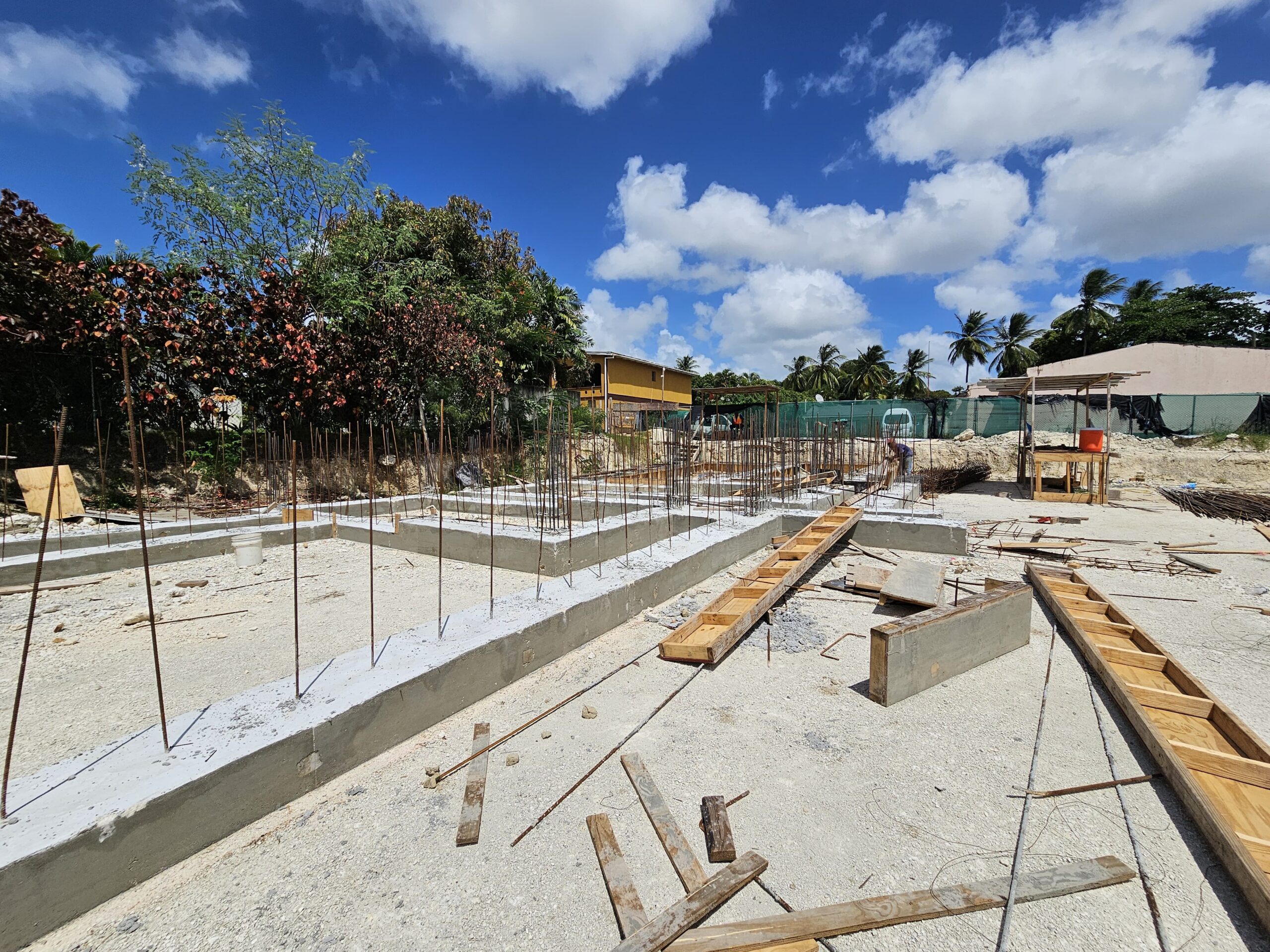 Construction site at Lily Villas, Sunset Crest, St James