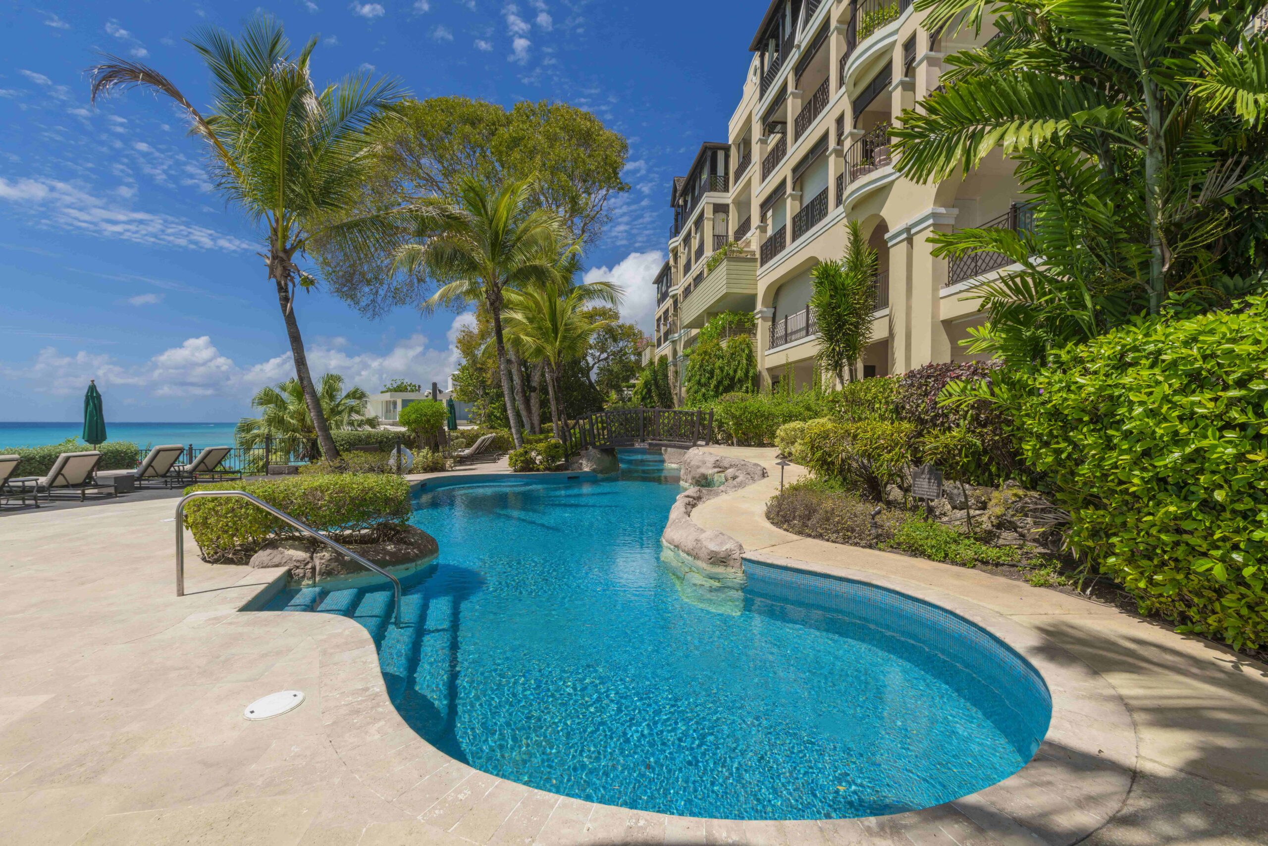 Communal pool beside the Sandy Cove building at Sandy Cove 201, St James