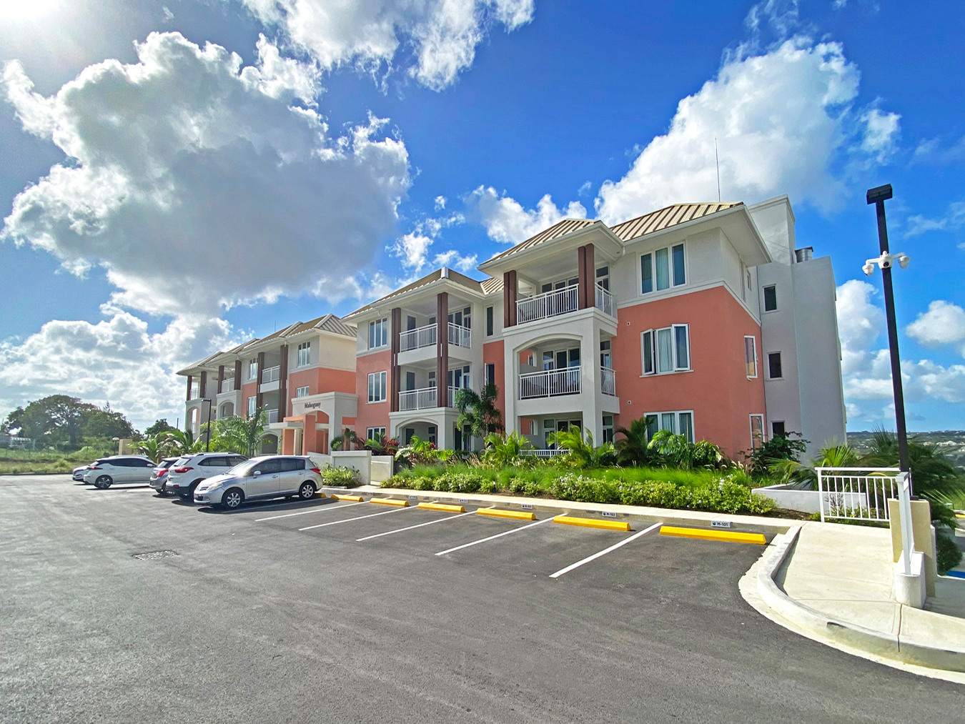 Exterior of The Estates at St. George, a condo development for sale in St George, Barbados
