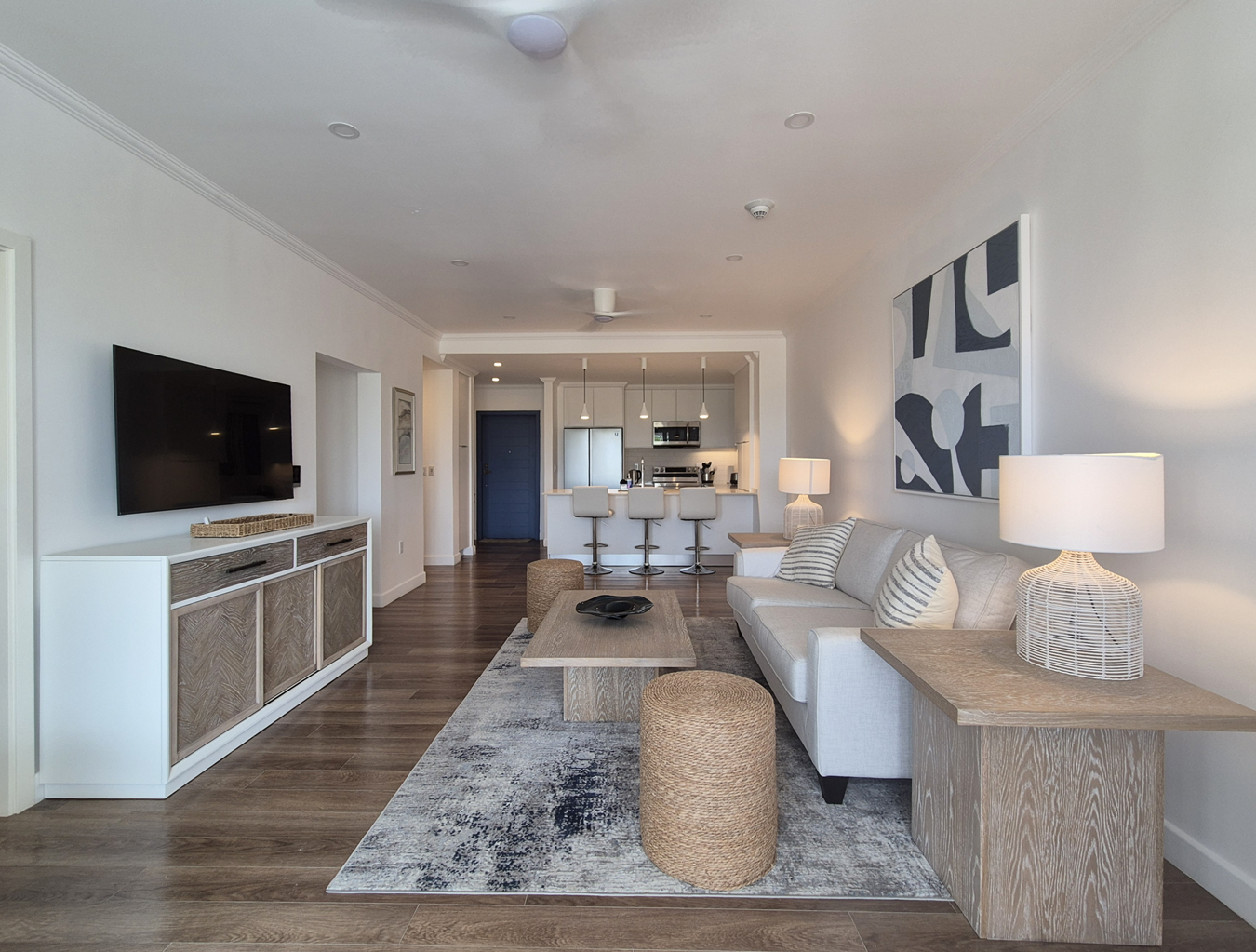 Living and dining area at The Estates at St. George M102, St George