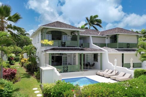 Modern 3-bedroom townhouse at Escape 2 Tamarind Row with private pool and gardens, Sugar Hill, St. James