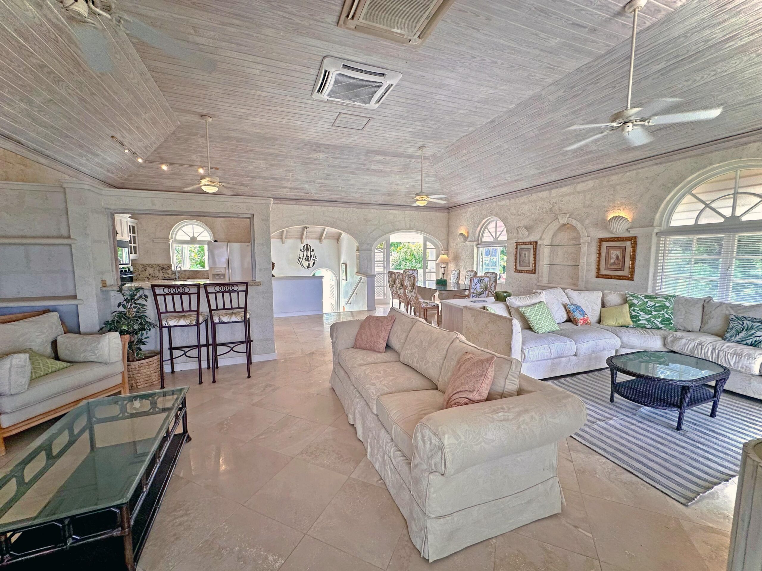 Open-plan living and dining area at Forest Hills 6, Royal Westmoreland